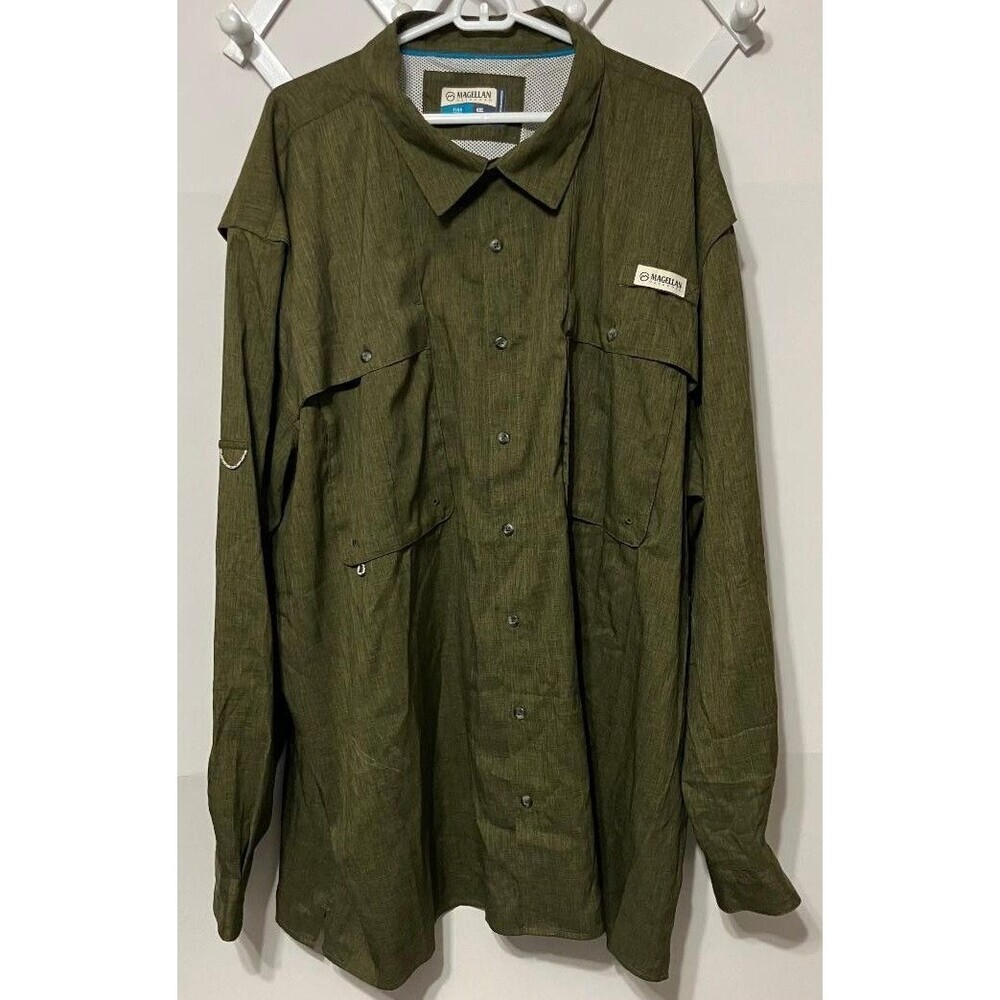 Magellan Outdoors Mens Vented Fishing‎ Shirt 4XL Gorpcore Utility Aesthetic